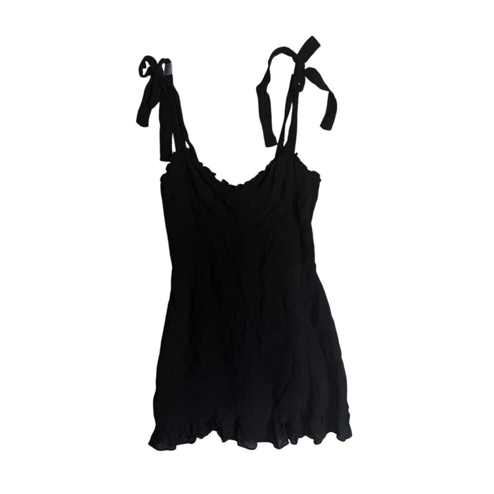 Reformation Christine Sweetheart Tie Ruffle Mini Dress Coquette 6